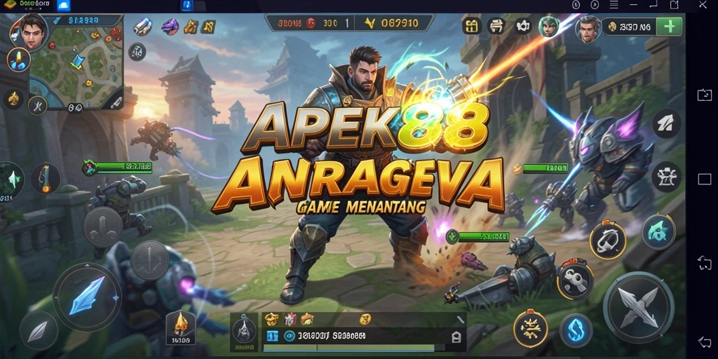 Screenshot gameplay APEK88 menampilkan momen strategis yang intens.