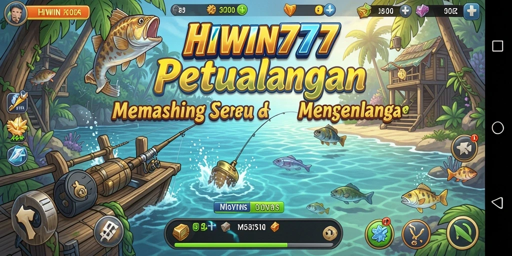 Tampilan gameplay HIWIN777 dengan aksi memancing yang mengesankan.