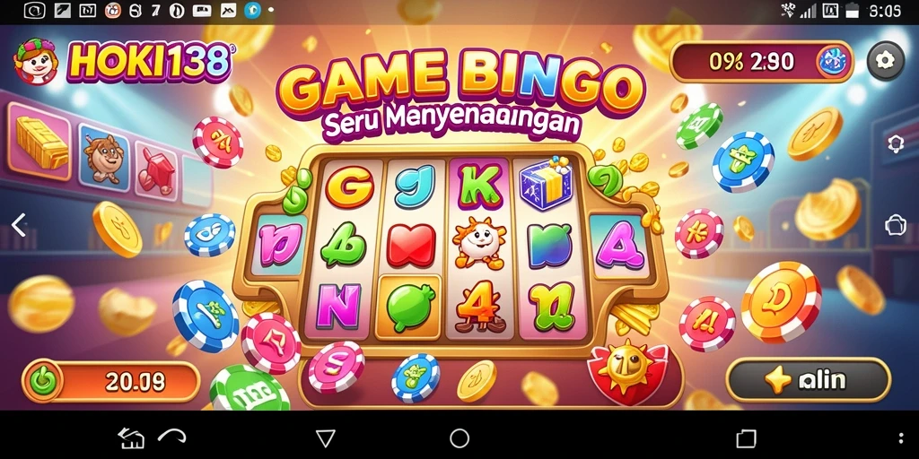 Screenshot HOKI138 menampilkan gameplay seru saat bermain Bingo.