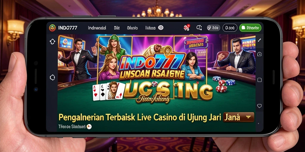 Tampilan gameplay Live Casino yang mendebarkan di INDO777.