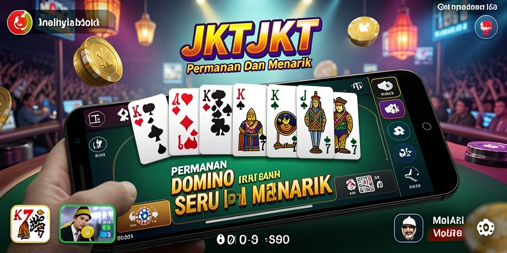 Screenshot JKTJKT menampilkan aksi seru permainan Domino.