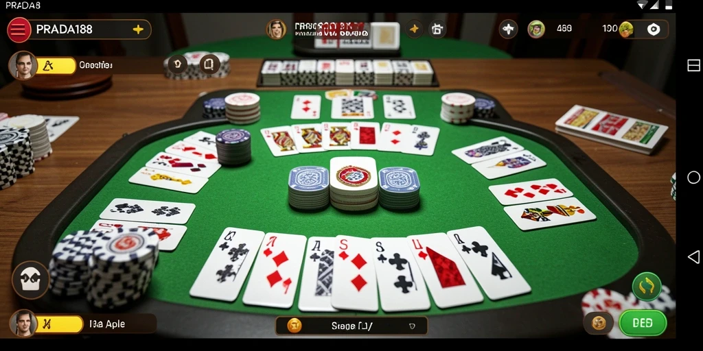 Gambaran gameplay Gaple yang seru di PRADA188.