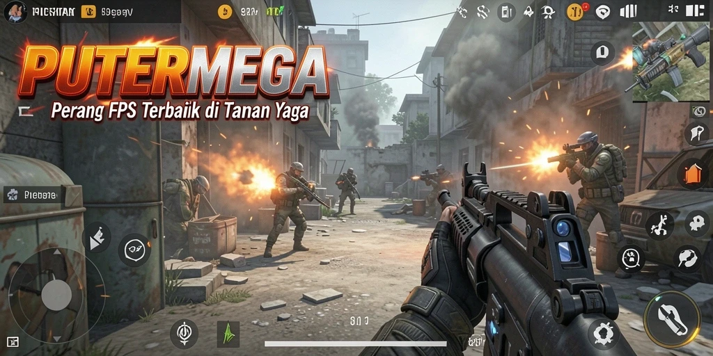 Tampak action seru dalam gameplay PUTERMEGA.
