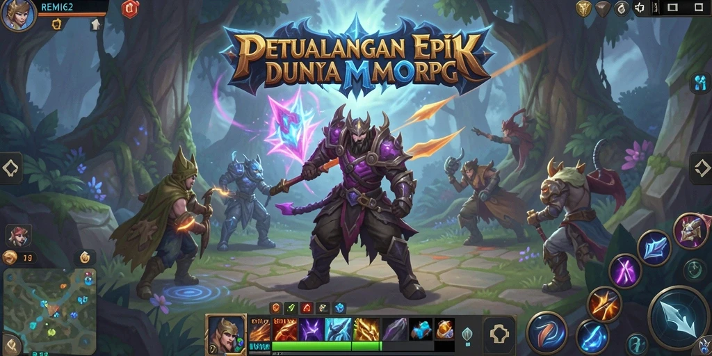 Tampilan gameplay epik dalam dunia <strong>REMI62</strong> yang memukau.