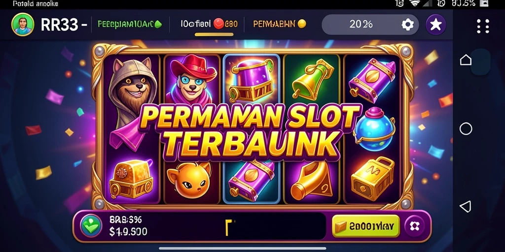 Screenshot gameplay RR33 yang menunjukkan mesin slot yang menarik.