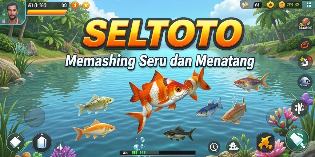 Tampilan gameplay memancing yang seru dan mendebarkan di SELTOTO.